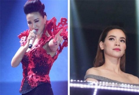 Hồ Ngọc Hà không biểu cảm trong màn biểu diễn của Maya. (Ảnh: Trí thức trẻ)