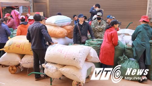 Ở các sạp hàng, thông thường chỉ bày mẫu để giới thiệu sản phẩm. Củ to nhỏ được phân loại và giá cả cũng phụ thuộc vào độ to nhỏ của củ tam thất.