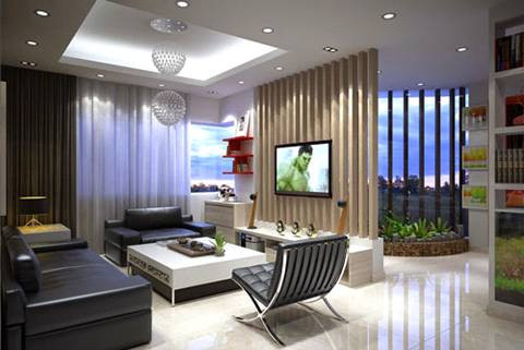 2. Thiết kế phòng khách vuông vắn, sáng sủaPhòng khách vuông vắn sẽ tạo cảm giác cân bằng và hài hòa cho tổng thể không gian, đồng thời mang lại cảm giác dễ chịu, thoải mái cho các thành viên gia đình. Tuy nhiên, đối với các căn nhà phố hay căn hộ chung cư không có ưu thế về diện tích thì thiết kế phòng khách vuông vắn là rất khó. Lúc này, giải pháp cho bạn là nên treo những tấm gương trong phòng khách để che lấp những góc méo hay khúc cạnh. Việc này sẽ giúp phòng khách trở nên cân bằng, đối xứng, đồng thời thông thoáng và sáng sủa hơn, giúp các luồng khí trong phòng luân chuyển dễ dàng và thuận lợi.