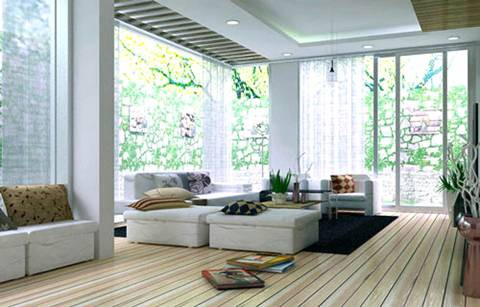 3. Bài trí nội thất hợp lý, khoa học Nội thất không chỉ giúp phòng khách thêm đẹp và ấn tượng mà còn mang ý nghĩa phong thủy, làm tăng vận khí cho gia đình. Theo đó, bàn ghế nên được sắp đặt sao cho khi ngồi, cả chủ và khách đều quay mặt ra cửa, trong đó, khách ở vị trí “chủ đạo”, nằm trên đường chéo vuông góc với cửa ra vào, còn chủ nhà ở vị trí “an toàn”, tức bên cạnh khách để có thể nhìn bao quát ngoài cửa lẫn trong phòng khách. Phòng khách không thể thiếu sofa, và việc kê sofa cũng nên tuân theo nguyên tắc tương ứng với hình dáng của phòng khách. Dù phòng khách có hình dạng gì thì cũng không nên đặt sofa theo hướng mà người ngồi sẽ quay lưng vào trong nhà, vì với hướng ngồi này, người ngồi sẽ luôn trong thế bị động, không thể quan sát từ ngoài cửa có ai, đang làm gì… Từ đó tạo cảm giác bất an, không thoải mái. Việc bố trí nội thất cho phòng khách cũng nên được phân thành từng nhóm một cách khoa học, hợp lý. Nơi tiếp khách sẽ là bộ bàn ghế, hoa tươi, ấm trà; nơi giải trí sẽ là ti vi, kệ sách; góc trang trí để tạo điểm nhấn có thể là rèm cửa, tranh ảnh… Đặc biệt, hãy luôn giữ cho phòng khách thật sạch sẽ và gọn gàng.