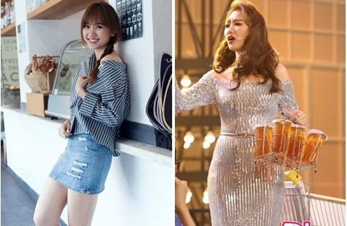 Thân hình mi nhon ngày xưa giờ đã đầy đặn gấp rưỡi.