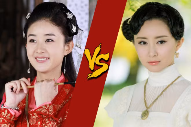 Triệu Lệ Dĩnh - Thư Sướng Bách Hợp trong Cung tỏa châu liêm và Huệ Tử trong Hoạt sắc sinh hương.