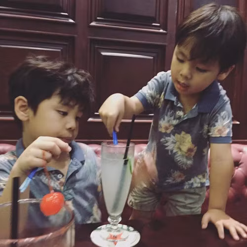 Hai cậu con trai đáng yêu của Phan Anh.