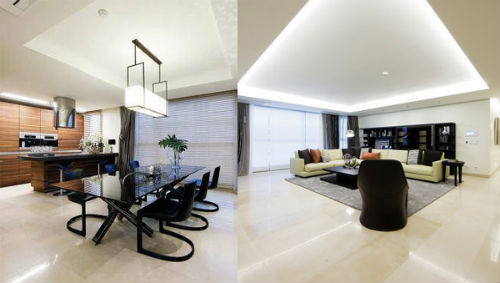 Một số hình ảnh giới thiệu về mẫu căn hộ trong khu ở cao cấp nơi Soo Young sinh sống