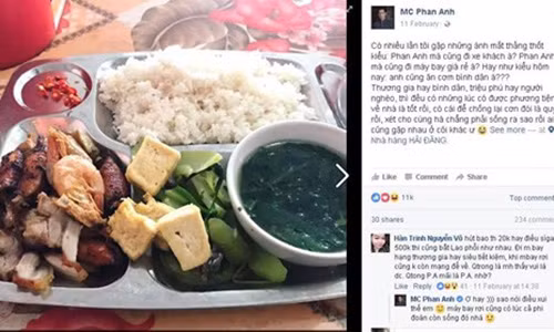 Bat ngo voi bua com binh dan 50 nghin cua MC Phan Anh