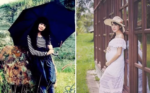 Dù là một cô gái tuổi teen nhí nhảnh hay bà mẹ đang mang bầu vượt mặt em bé thứ 4 thì Minh Hà vẫn là mỹ nhân.