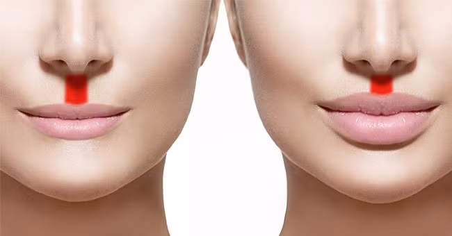 Nhân trung: Hầu hết chuyên gia đều đồng ý rằng nhân trung phát triển ở con người vào thời tiền sử, đóng vai trò như bộ phận khuếch đại mùi. Ngoài ra, các bác sĩ có thể xác định tình trạng sức khỏe của thai nhi như tự kỷ và một số vấn đề khác bằng hình dạng của bộ phận này.