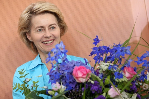 Von der Leyen lấy bằng tiến sĩ Y khoa (Dr. med.) vào năm 1991. Từ năm 1992 cho tới 1996 bà theo chồng sang Mỹ, nơi chồng bà giảng dạy tại Trường Đại học Stanford.