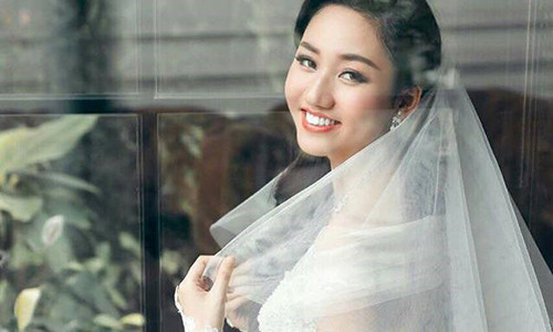 Ảnh cưới được á hậu Ngô Trà My tiết lộ trên trang cá nhân. Ảnh: NVCC