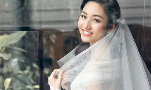 Ảnh cưới được á hậu Ngô Trà My tiết lộ trên trang cá nhân. Ảnh: NVCC