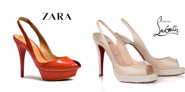 Không chỉ copy thiết kế của nhà mốt đình đám, Zara còn ăn cắp luôn cả nét đặc trưng vô giá để phân biệt giày CL với các hãng khác.