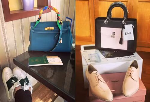 Chỉ tính riêng 2 chiếc túi này cũng bằng cả gia tài của nhiều người.