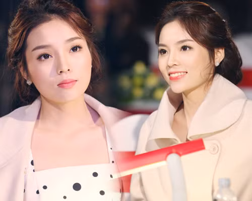 Ngày 6/12, hoa hậu Kỳ Duyên đã góp mặt tại cuộc thi Duyên dáng Ngoại thương (Beauty and Charm 2015) trong vai trò giám khảo.