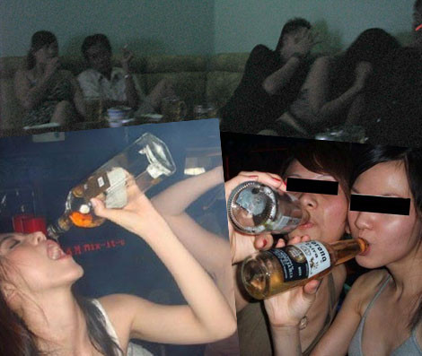 Tiếp viên “tu” bia, rượu càng nhiều càng tốt để moi tiền khách.