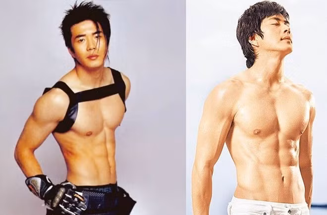 Với cơ thể này, Kwon Sang Woo có thể được fan bỏ qua cho mái tóc quá xấu và thứ thời trang "lạ" không nói nên lời.