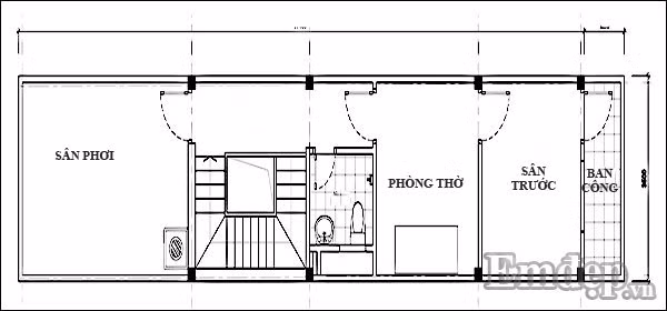 Mặt bằng tầng 3.