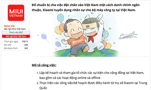 Xiaomi tuyen dung chuan bi do bo vao Viet Nam cung Nokia