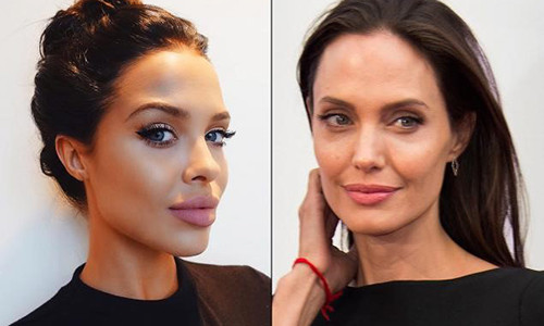 Mẫu 9X Mara Teigen bỗng trở nên nổi tiếng nhờ có khuôn mặt giống Angelina Jolie.