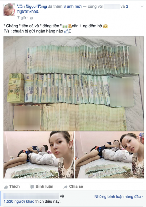 Dòng status của cô hotgirl này gây xôn xao cộng đồng mạng.