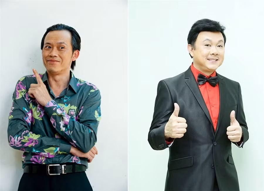 Hoài Linh kém Chí Tài 11 tuổi nhưng gương mặt của Hoài Linh lại già dặn hơn hẳn.