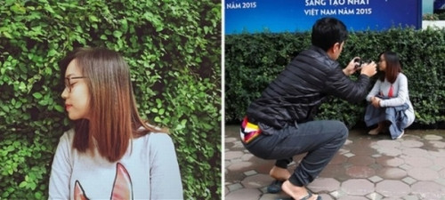 Để có một tấm hình đẹp trên mạng xã hội chỉ cần tạo dáng như thế này.