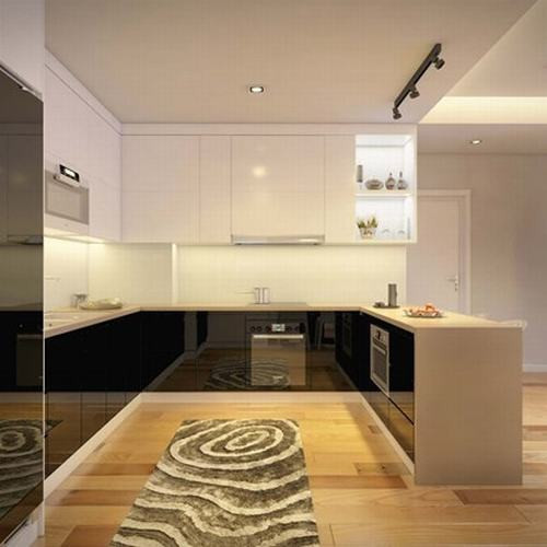 ...và được thiết kế liên thông với phòng khách tạo không gian mở.