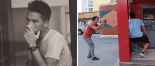 Phút diễn "xuất thần" của chàng trai.