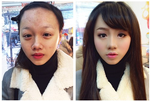 Ai còn nhận ra cô gái trước và sau khi trang điểm?