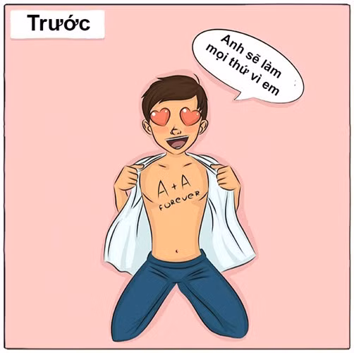 Khi thể hiện tình yêu.