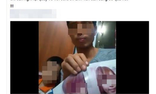 Chong quay clip khuyen vo om tien theo trai tro ve