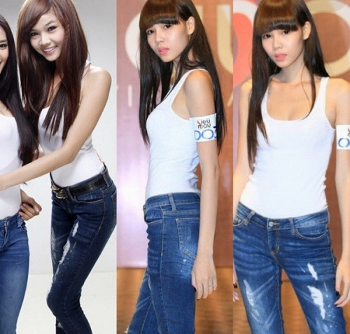 Người mẫu Kỳ Hân là 1 trong số 3 "gà cưng" của "ông trùm chân dài" Vũ Khắc Tiệp. Mới đây, những hình ảnh thời mới bước chân vào làng mẫu của cô khiến nhiều người ngỡ ngàng.