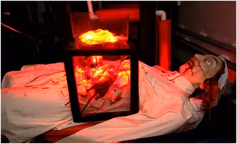 Chuột Người ta sẽ đặt một chiếc lồng sắt có một phía úp vào thân của phạm nhân. Thả chuột vào đó và cho than đỏ hoặc các vật chất nóng chảy ở phía trên lồng. Vì sợ sức nóng, những con chuột sẽ chạy toán loạn và tìm cách cắn xe cơ thể nạn nhân để chui ra ngoài, do đó, thân thể nạn nhân sẽ bị giày xéo và đau đớn đến chết.