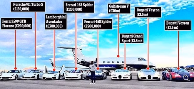 Ngoài tiền, đồng hồ, siêu xe..., Mayweather có rất nhiều thứ để khoe. Và anh không ngừng bổ sung những hàng xịn vào bộ sưu tập khổng lồ của mình.