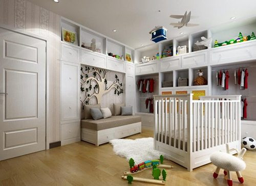 Phòng ngủ con trai Phạm Ngọc Thạch Đây là căn phòng vợ chồng Phạm Ngọc Thạch chuẩn bị trước khi con trai chào đời. Thiết kế căn phòng rất cầu kì và không gian sáng sủa, thoáng mát.