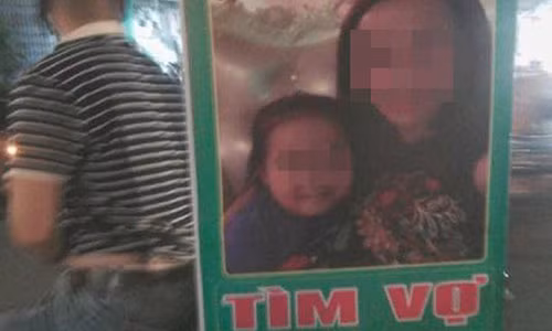 Xon xao nguoi dan ong 4 doi vo treo bien tim vo ho