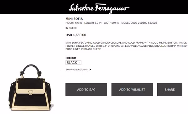 Một mẫu túi khác trong tủ đồ hiệu của Midu là túi Salvatore Ferragamo có giá 1.650 USD (khoảng 37 triệu đồng).