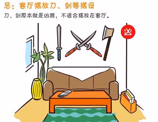 7 cam ki phong thuy tuyet doi tranh cho phong khach-Hinh-3