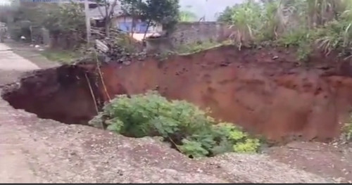 Hố tử thần ở Bắc kạn tiếp tục sụt lún