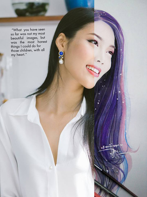 Quốc Vẹn chưa từng học về hội họa.