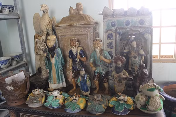 Bộ cổ vật vừa được tìm thấy dưới đáy biển.