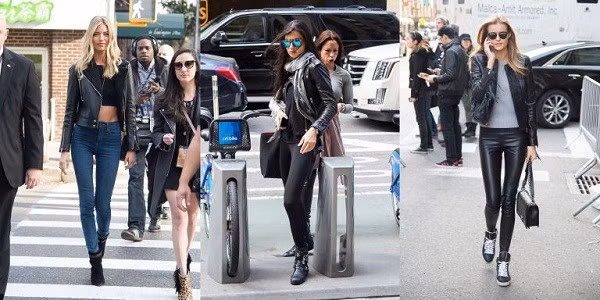 Martha Hunt , Adriana Lima , và Kate Grigorieva cũng mặc theo chính xác trang phục đó.