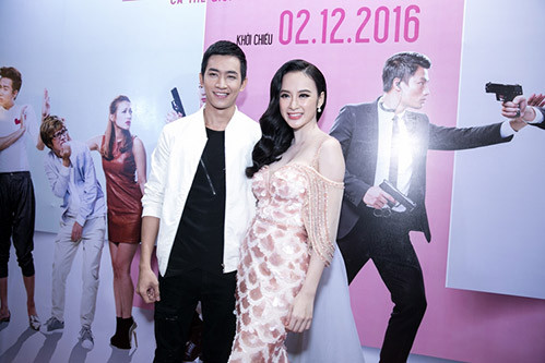 "Người tình tin đồn" Võ Cảnh cũng đến chúc mừng Phương Trinh.