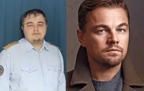 Dù mập hơn và không quyến rũ bằng, không thể phủ nhận sự giống nhau giữa nhân viên Bộ Nội vụ Liên bang Nga này và Leonardo Di Caprio.