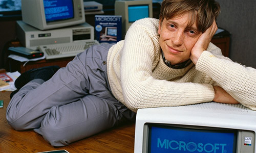 Cậu thanh niên Bill Gates thuở mới lập nghiệp. (ảnh: Microsoft Insider)