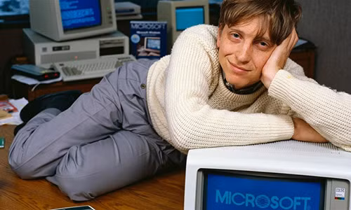 Cậu thanh niên Bill Gates thuở mới lập nghiệp. (ảnh: Microsoft Insider)