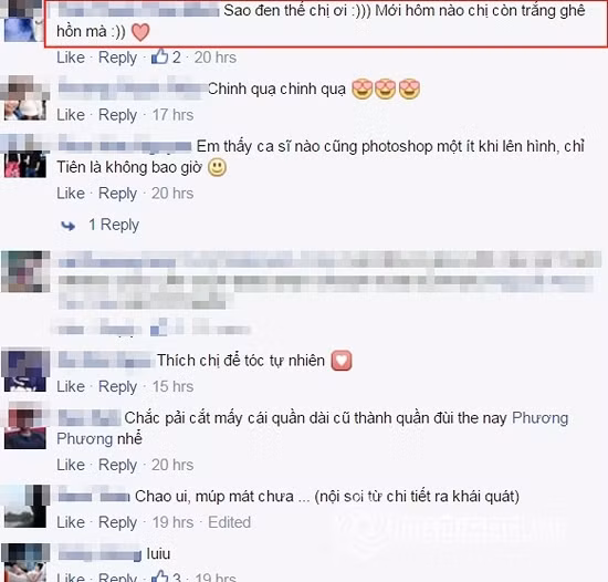 Những bình luận trái chiều của người hâm mộ.