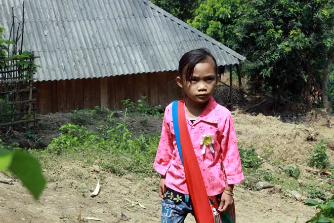 Chồng mất gần 5 năm trước, chị Phương có 2 người con nhưng bé trai lớn qua đời lúc mới sinh. Bé gái thứ 2 là cháu Bạc Thị Bó (7 tuổi) đang học lớp 1.