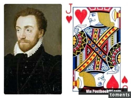 La Hire (1390-1443) là người xuất hiện trên quân bài J cơ, ông là tùy tùng của vua Charles VII le Victorieux, trợ thủ đắc lực của thánh nữ Jeanne d’Arc.