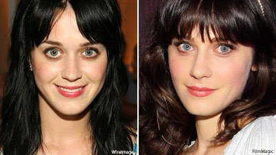 Katy Perry và Zoey Deschanel. Một người là ca sĩ, người kia là một nữ diễn viên. Ảnh: joshuamatics.wordpress.