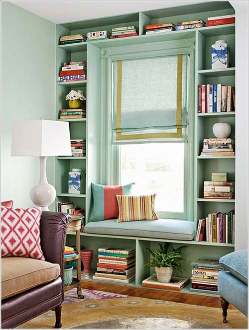 Tận dụng các không gian bên cửa sổ.